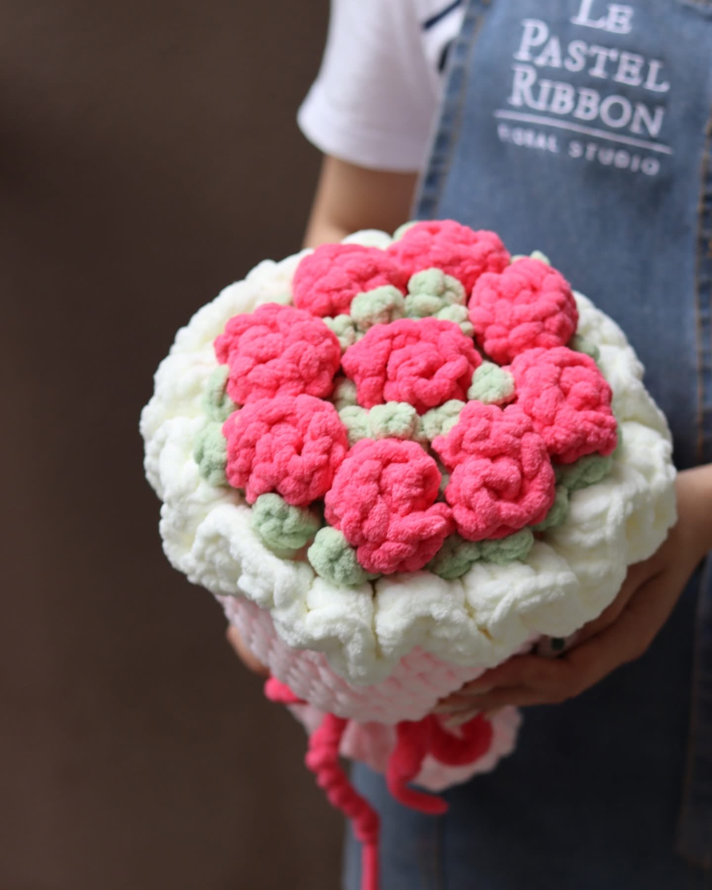 Pink Rose | Crochet Bouquet