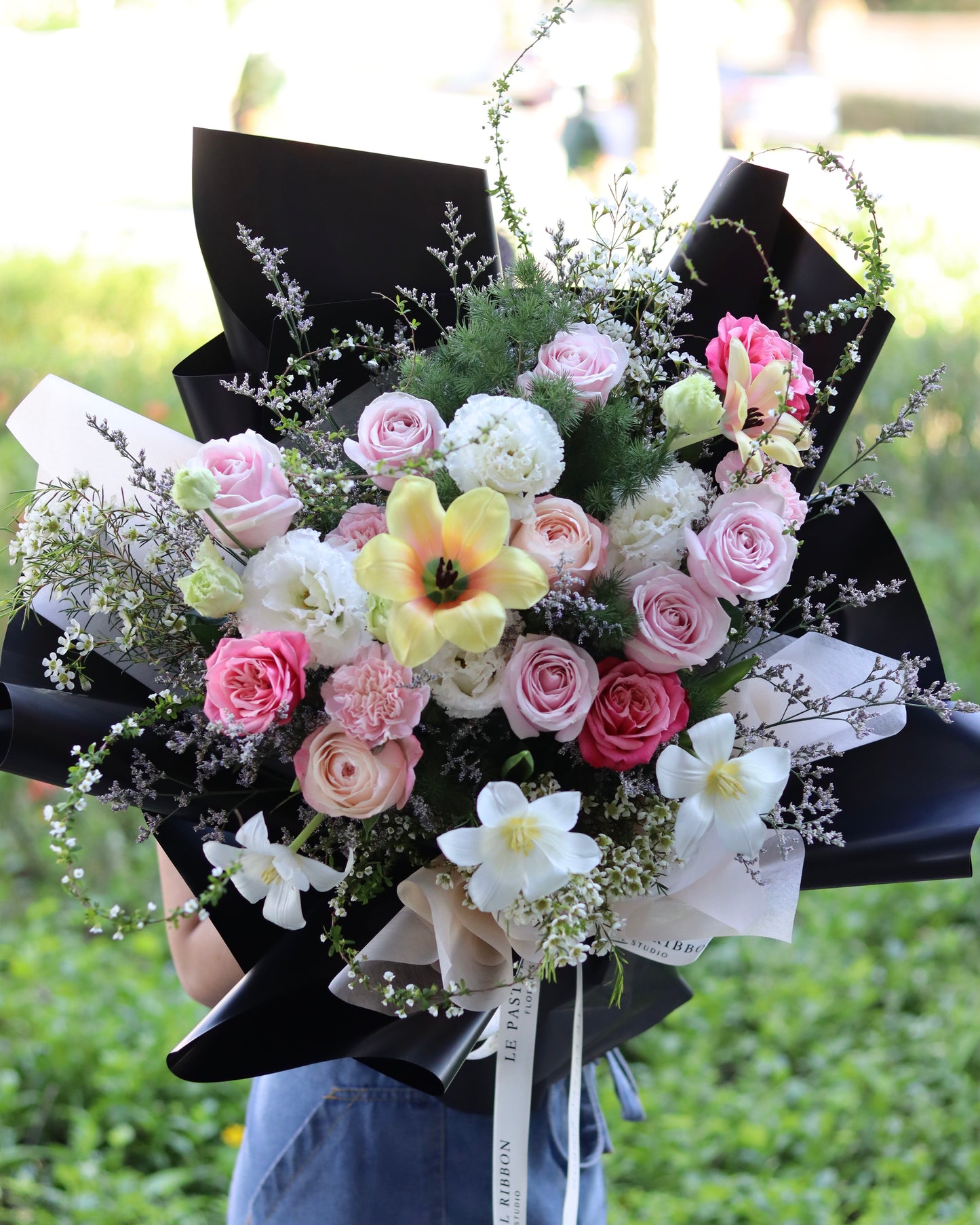 Floral Whimsy | Black Accent