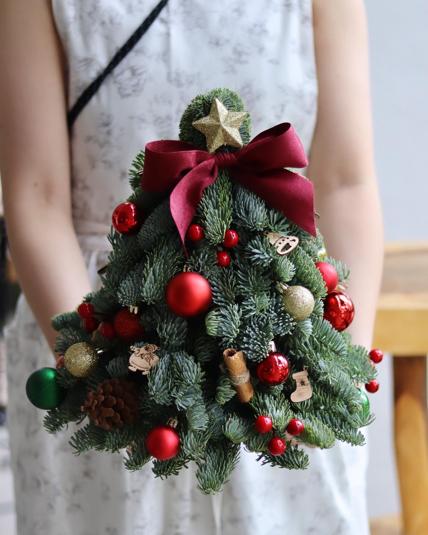(Customisable) Mini Fresh Christmas Tree