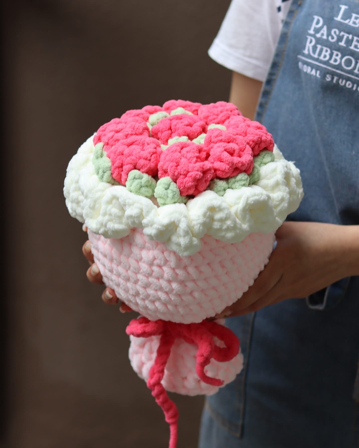Pink Rose | Crochet Bouquet