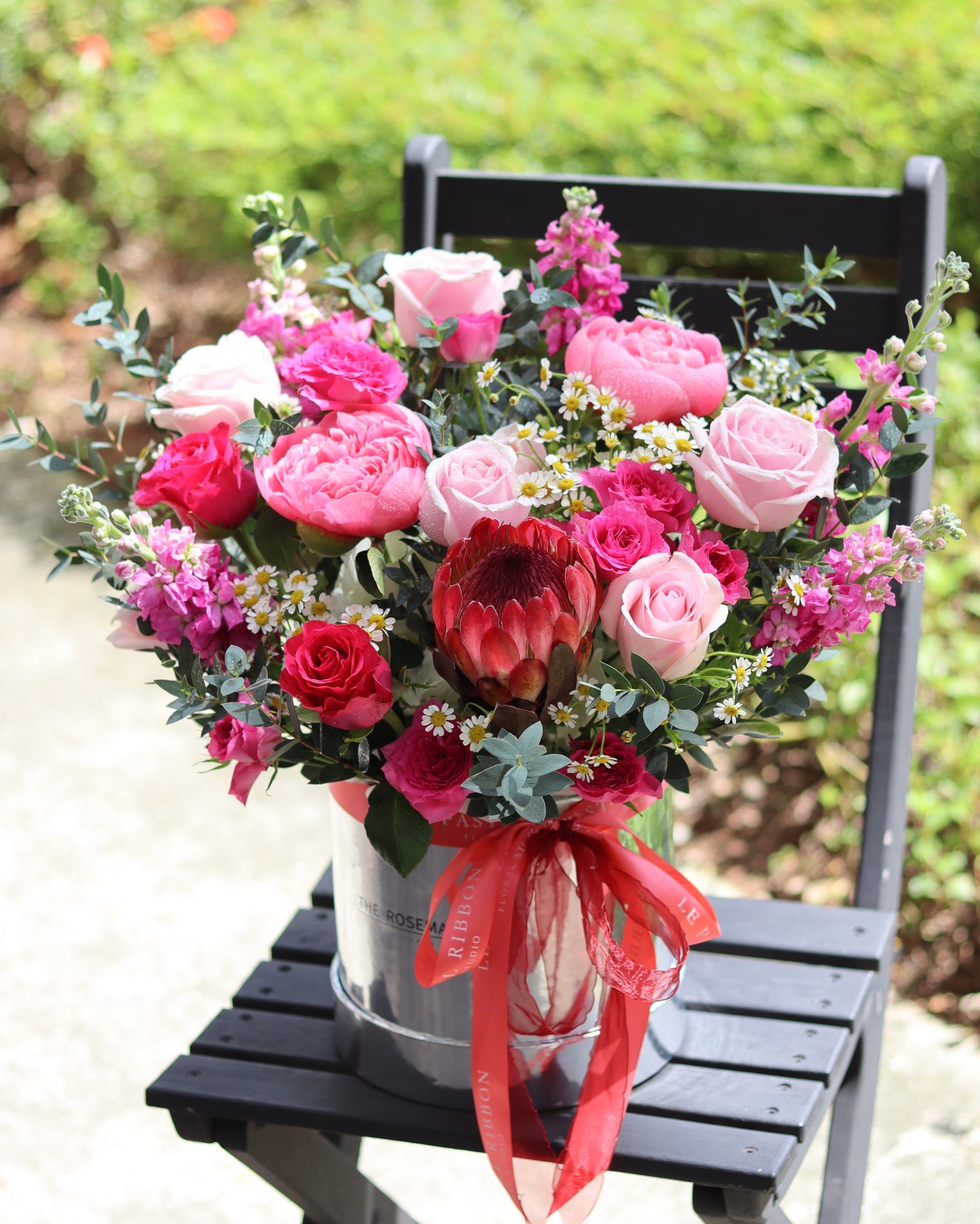Sweetheart Pink| Flower Box Arrangement