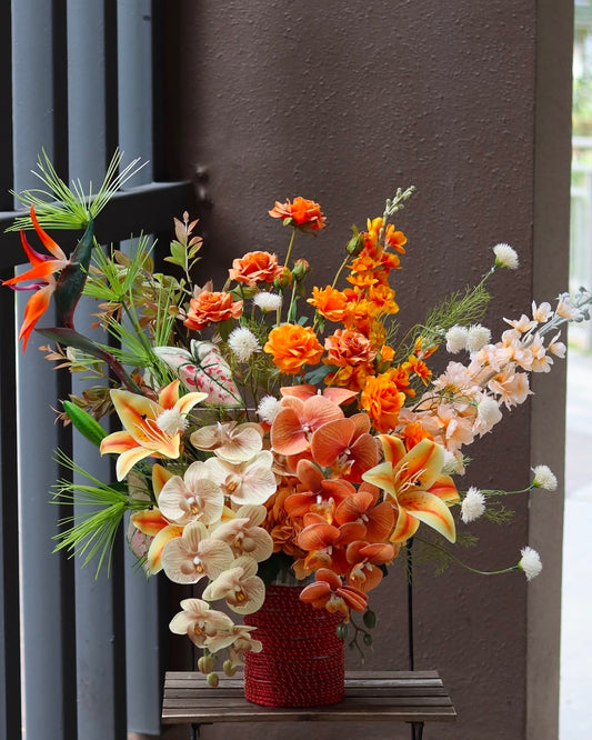 Amber Fortune Orchid | Premium Faux