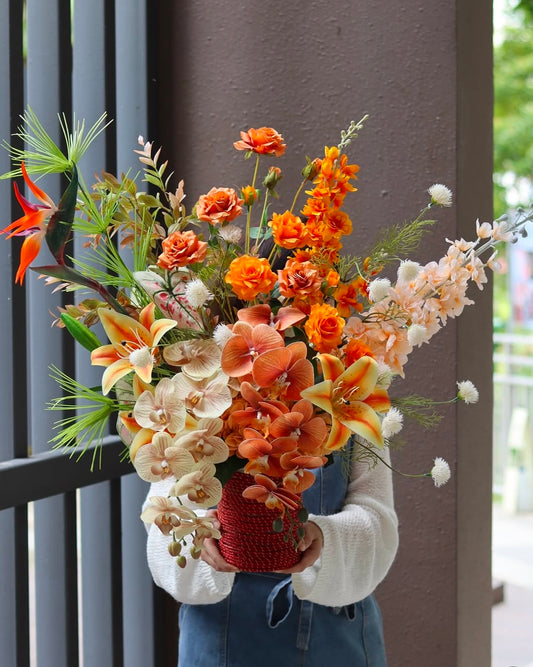 Amber Fortune Orchid | Premium Faux