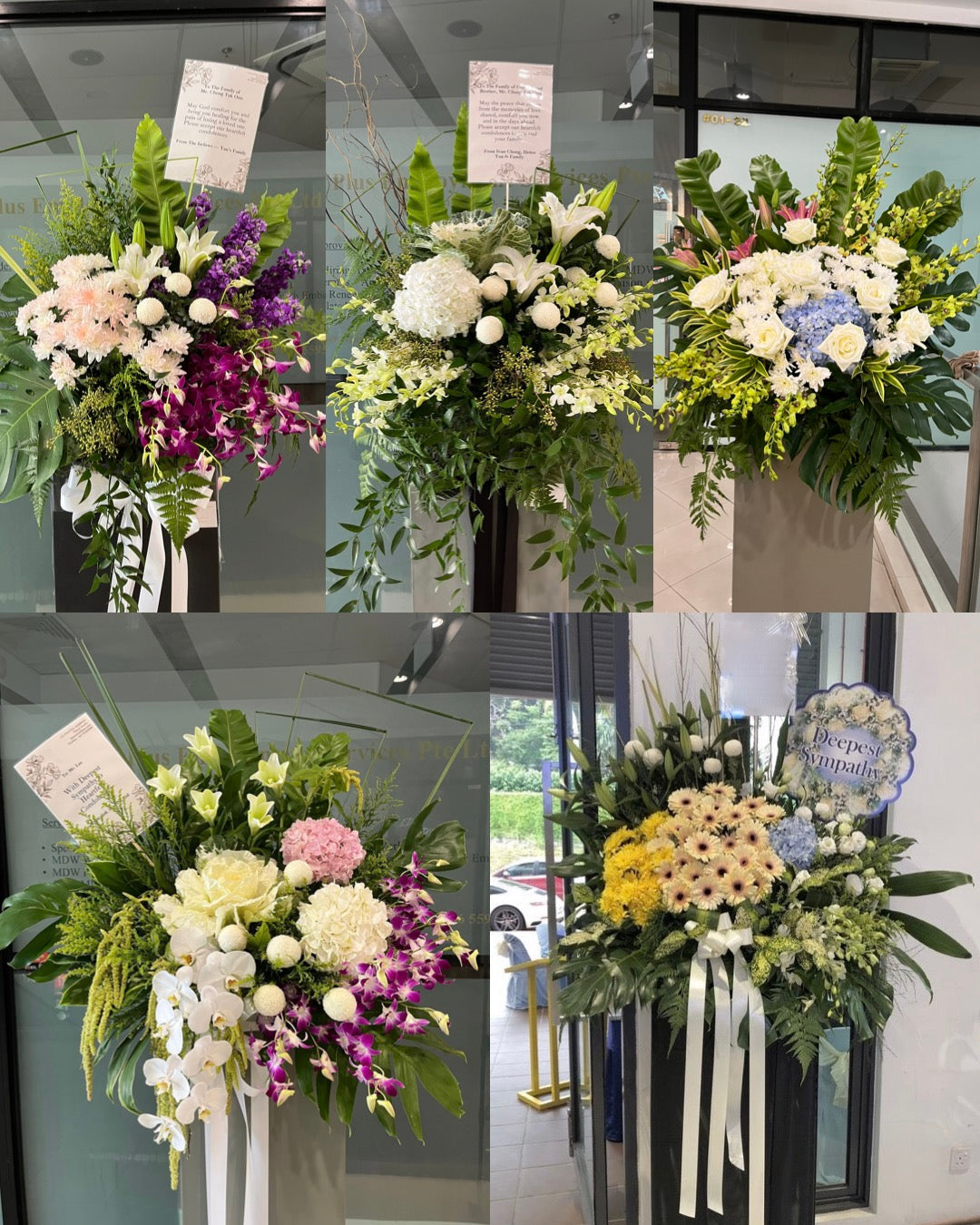 Condolences Flower Stands (Customisable)