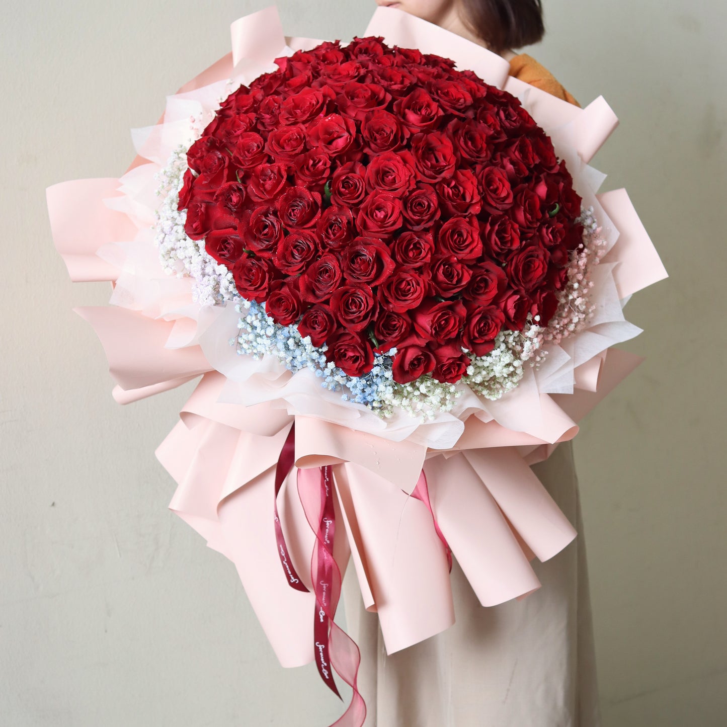 99 Premium Red Rose Bouquet