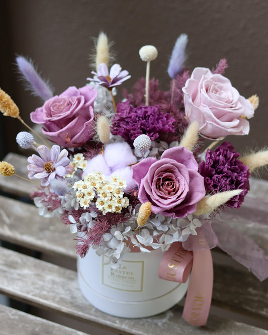 Purple Rush Bloom Box - Preserved Flower