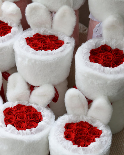Preserved Rose Bunny Bouquet