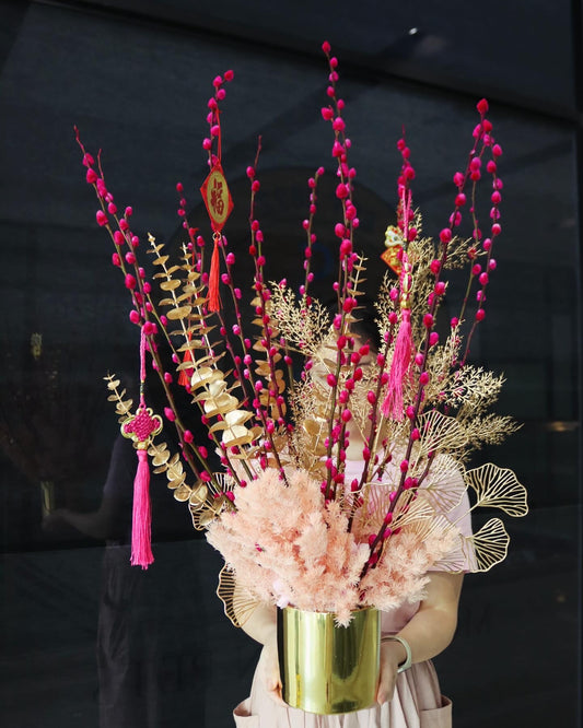 Happiness Pink Willow Arrangement