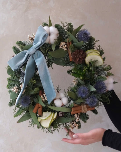 (Customisable) Vintage | Christmas Fresh Wreath