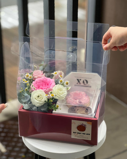 (Store Pick-Up Only) Vday Fresh Flowers Tart Set | XO Cafe x LPR