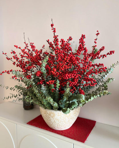 Holiday Ilex Berries | Vase Arrangement