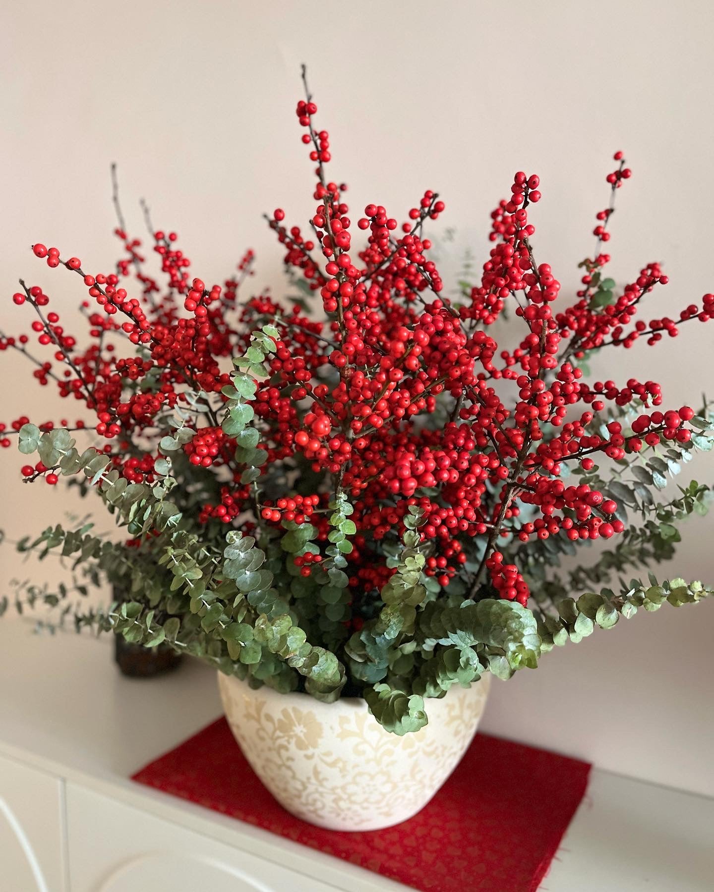 Holiday Ilex Berries | Vase Arrangement