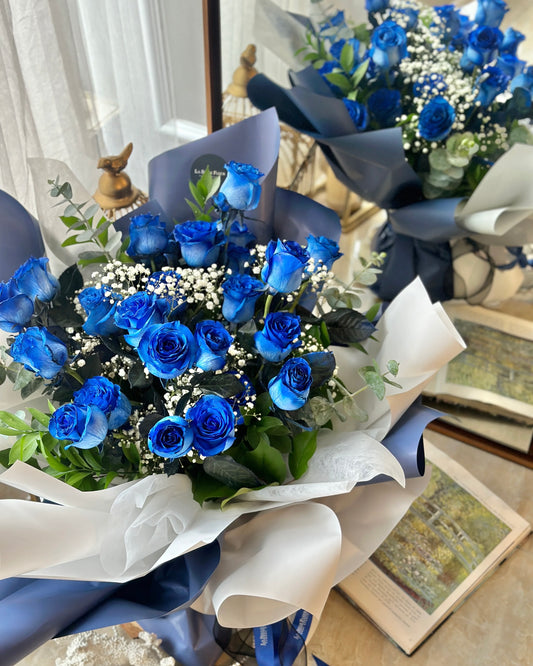 Blue Premium Rose Bouquet