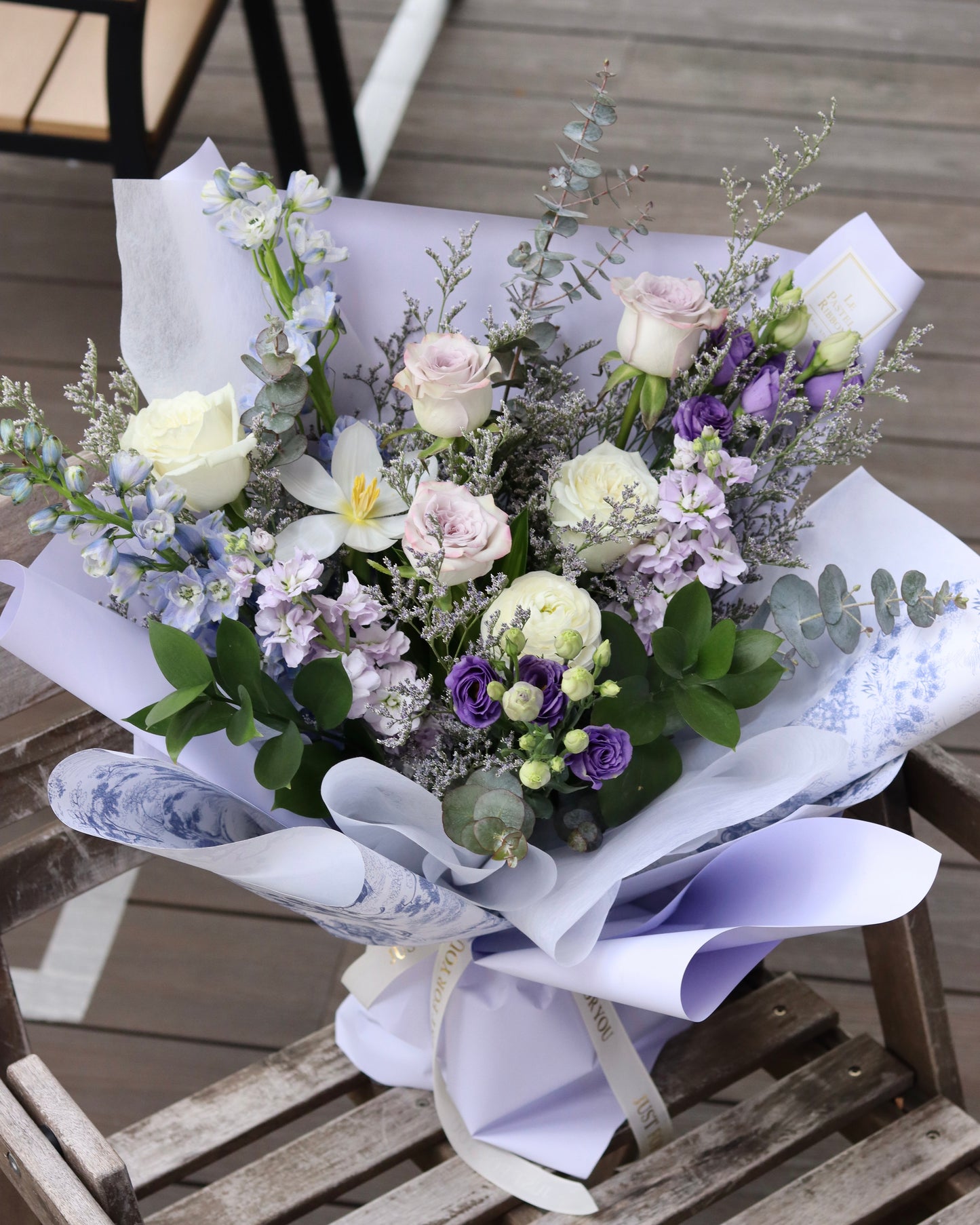 The Ocean Song | Purple Rose Mix Bouquet