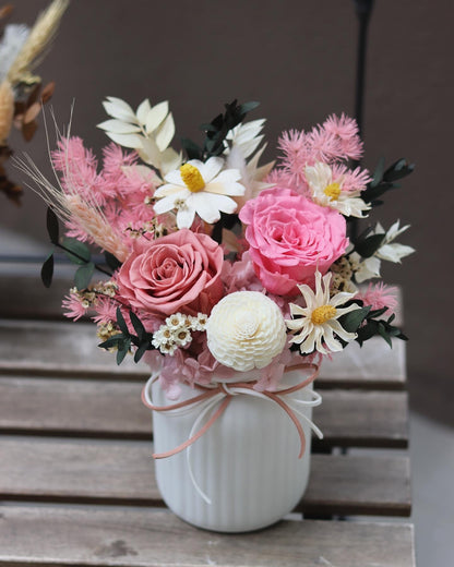 Pink Mist | Preserved Flower Vase