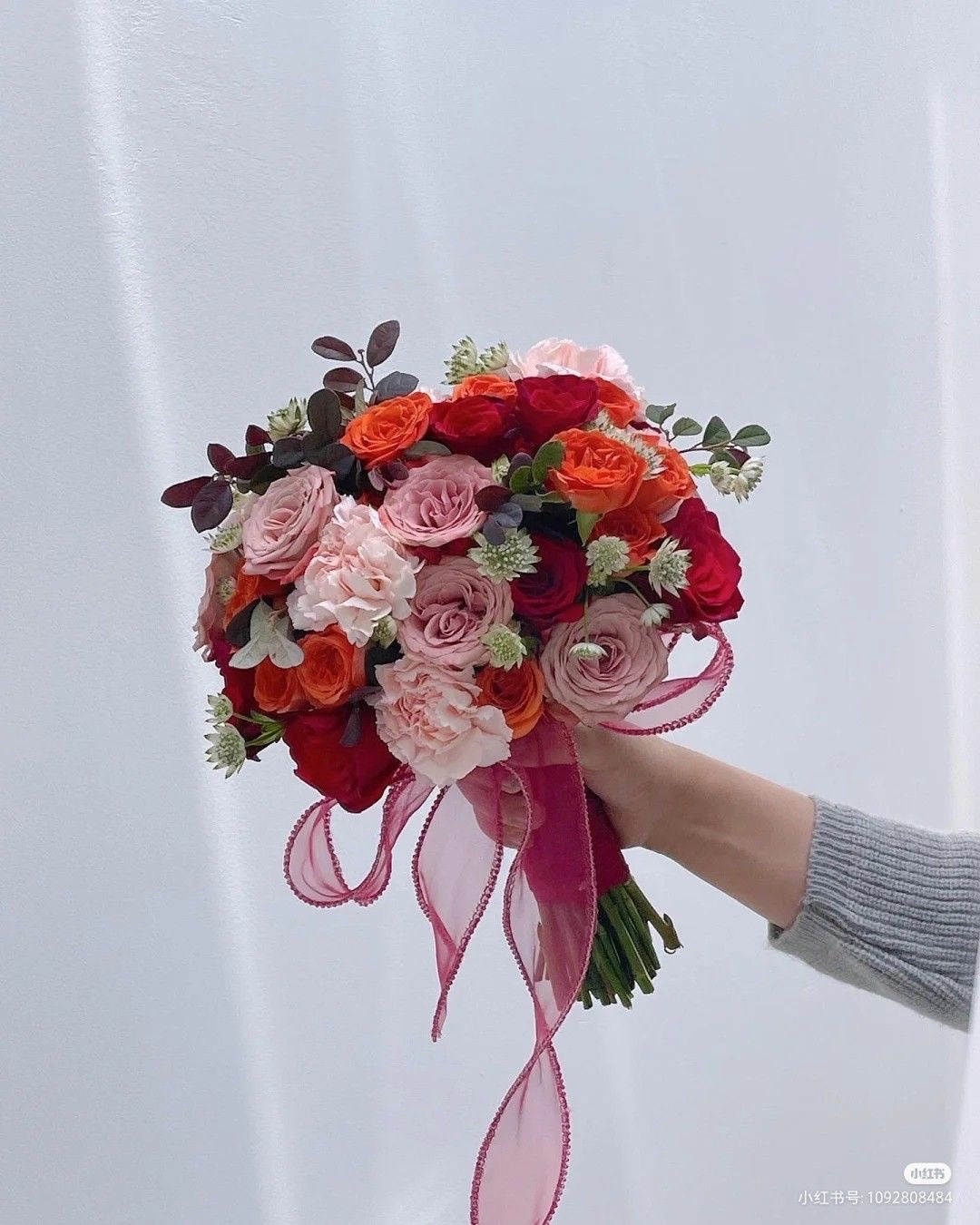 (Customisable) Medium Size | Fresh Bridal Bouquet