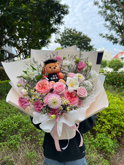 ConGrads| Mix Bouquet with Bear