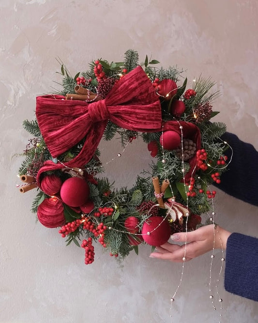 (Customisable) Jolly | Christmas Fresh Wreath