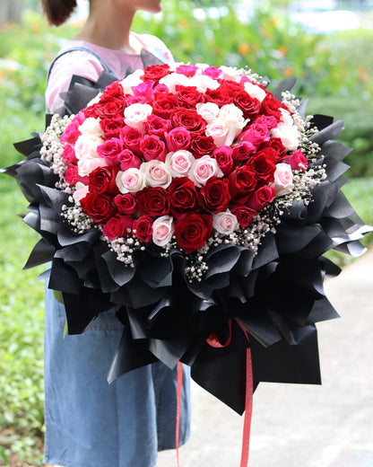 99 Premium Mix Rose Bouquet