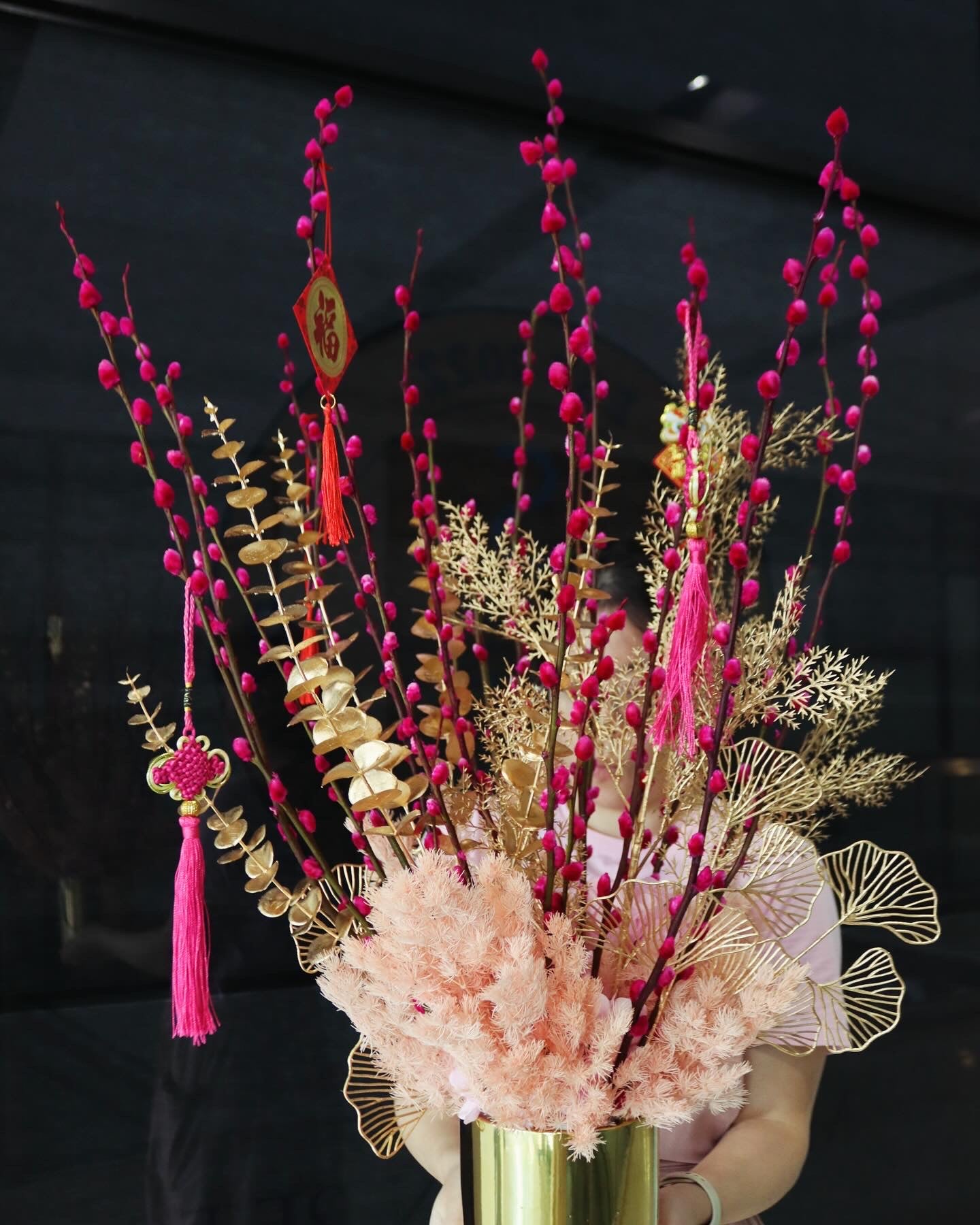 Happiness Pink Willow Arrangement