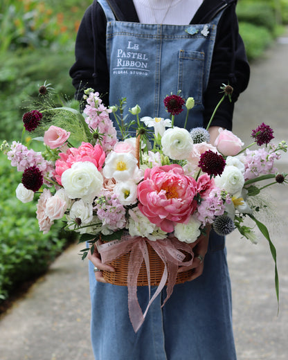 Blossom Bliss | Peony Mix Basket