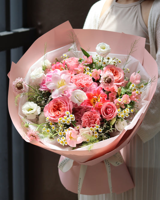 English Rose Bliss | Mix Round Bouquet