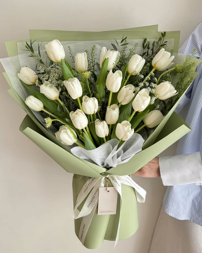 White Tulip | Single Color Bouquet