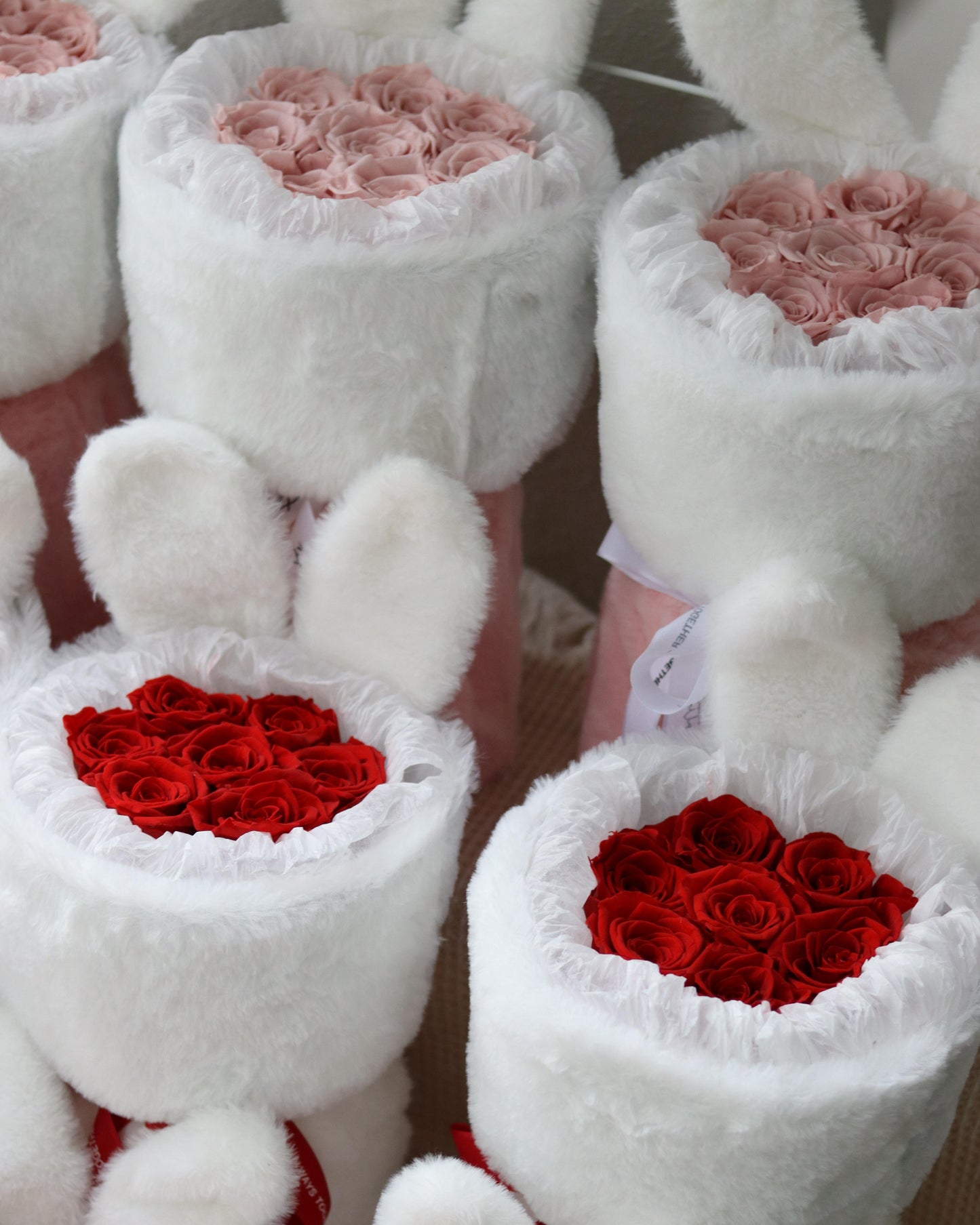 Preserved Rose Bunny Bouquet