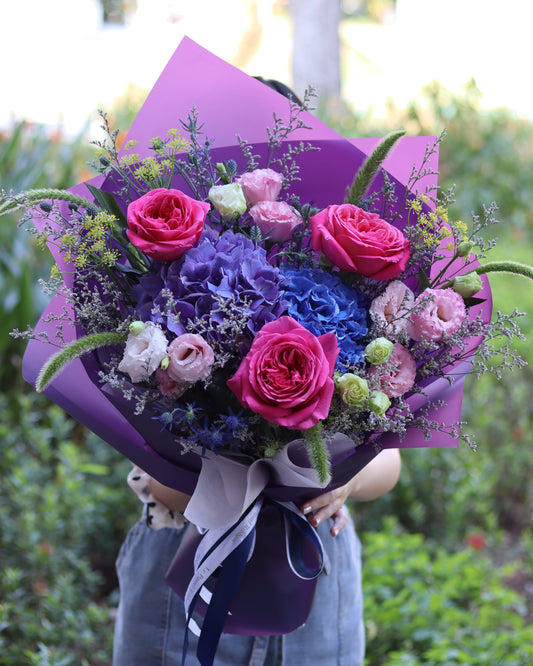 London Bell Violet | Hydrangea Mix Bouquet