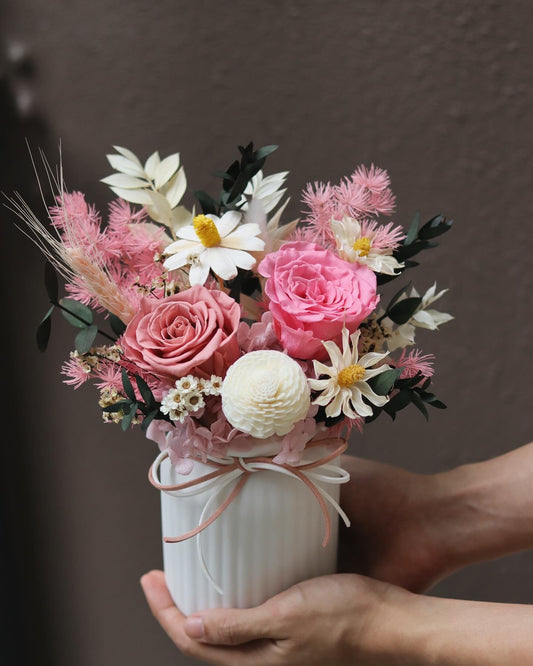 Pink Mist | Preserved Flower Vase
