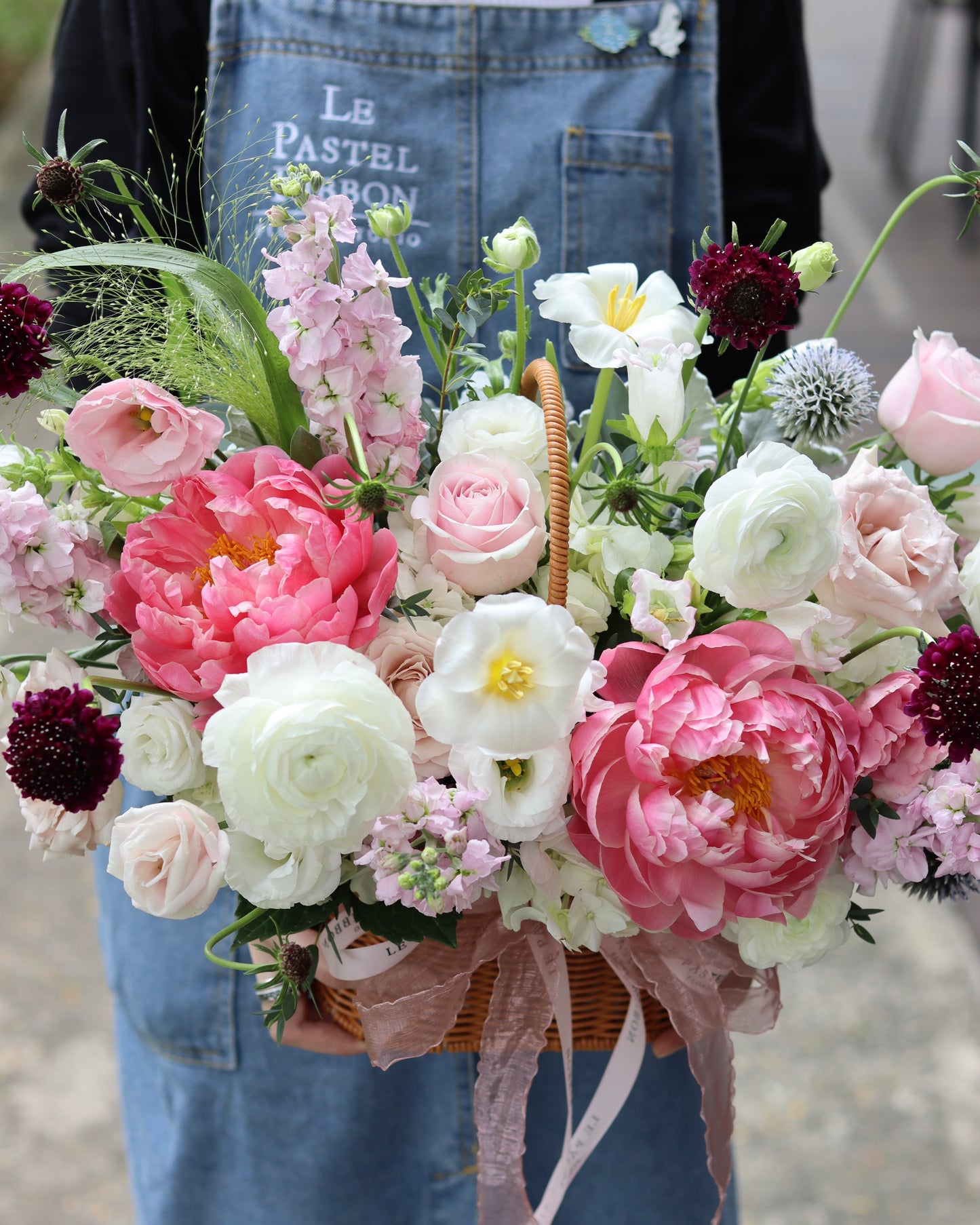 Blossom Bliss | Peony Mix Basket