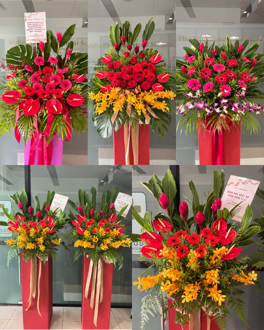 Grand Opening/Congratulatory Flower Stands (Customisable)