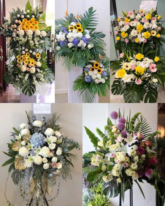 Condolences Flower Stands (Customisable)
