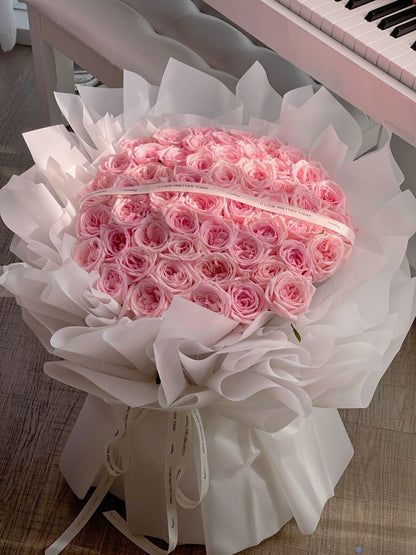 99 Premium Pink Rose Bouquet