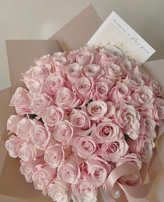 99 Premium Pink Rose Bouquet