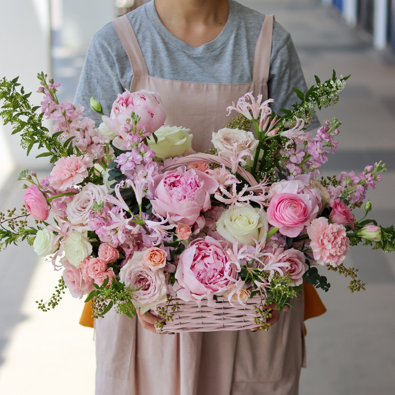 Peony Basket