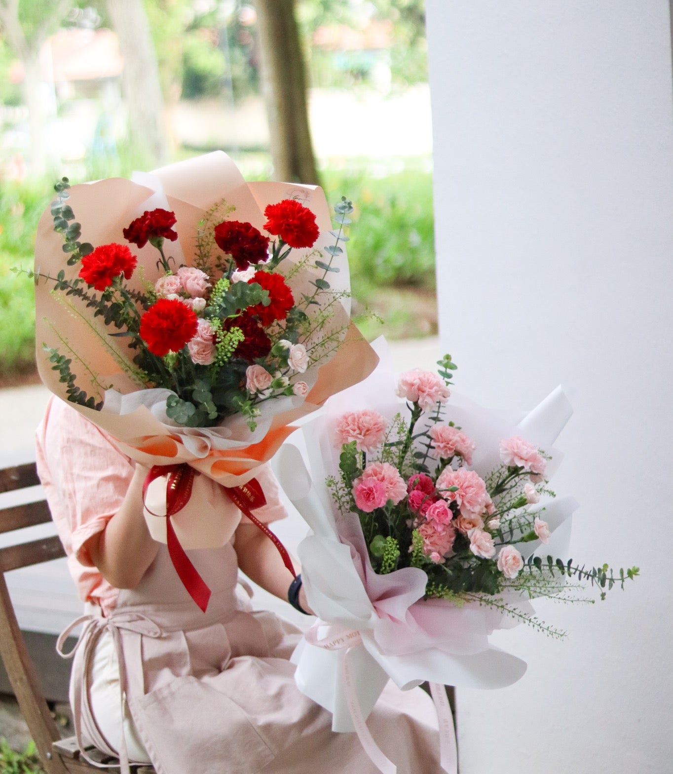 Pink Carnations Bouquet