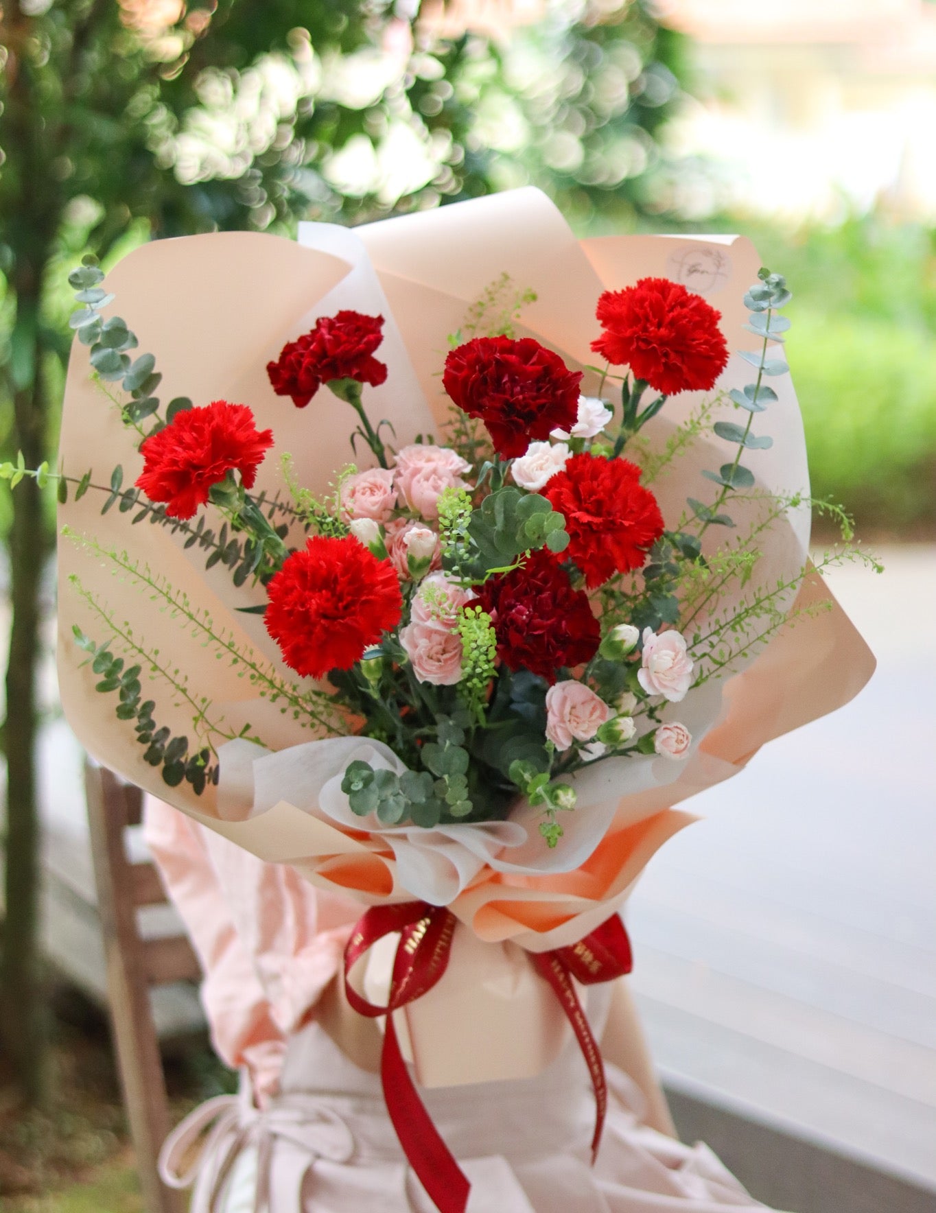 Red Carnations Bouquet