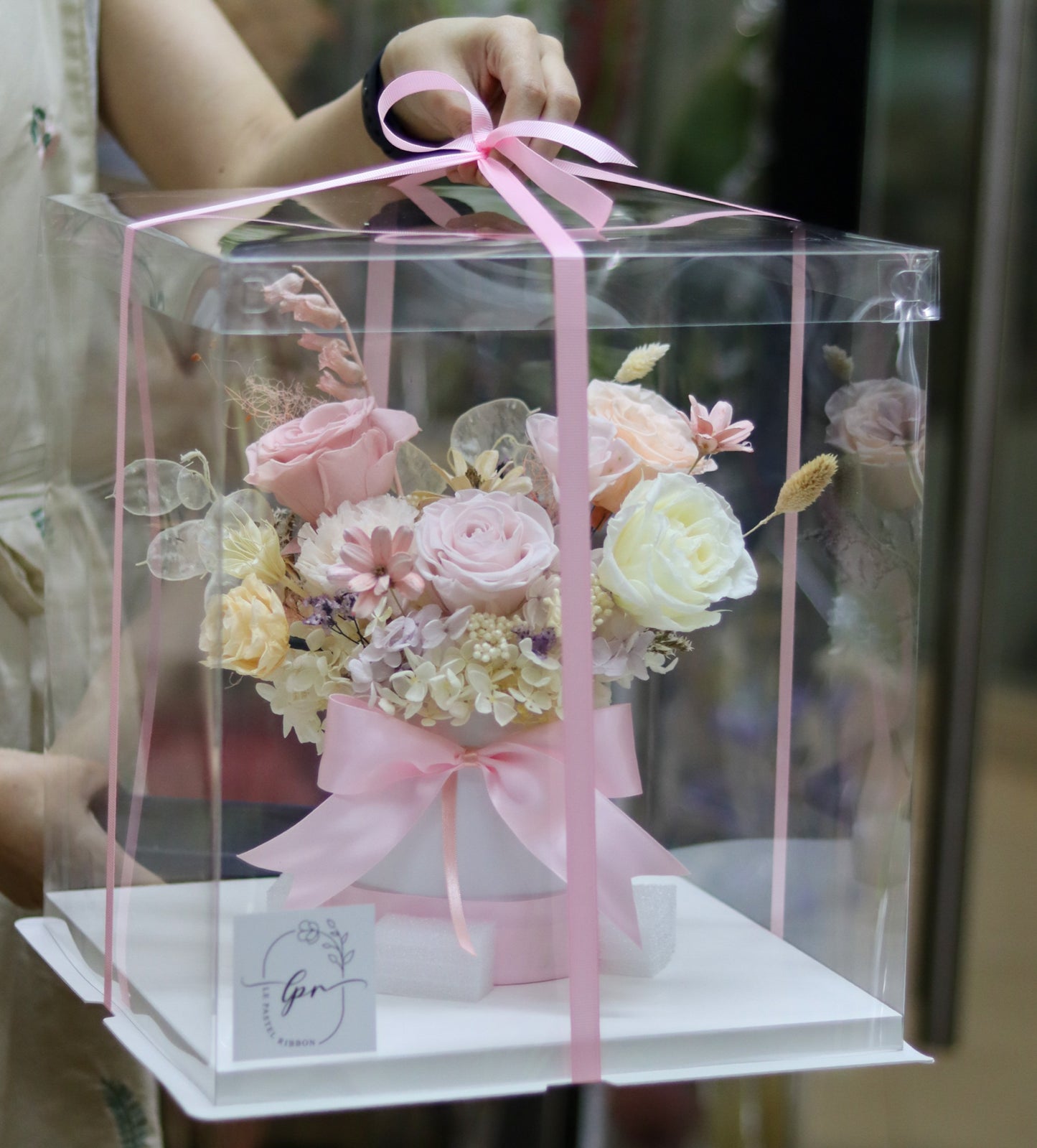 Peaches & Cream Bloom Box - Preserved Flower