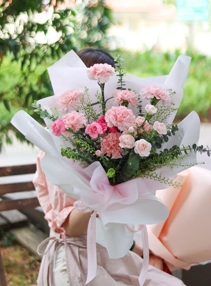 Pink Carnations Bouquet